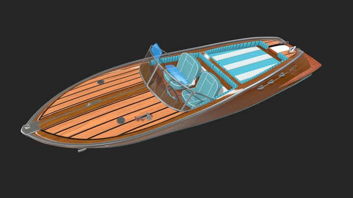 bateau RIVA boat 3D Model