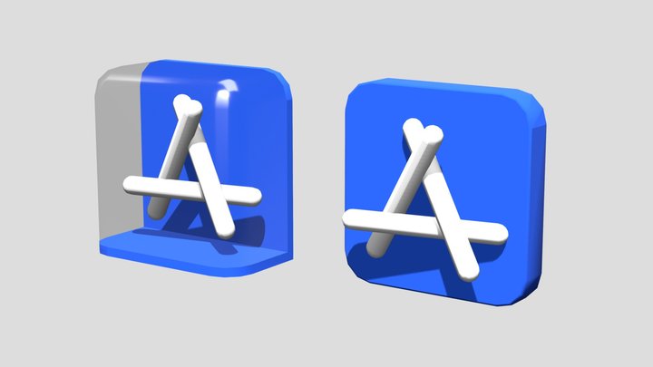 App Store macOS icon 3D Model