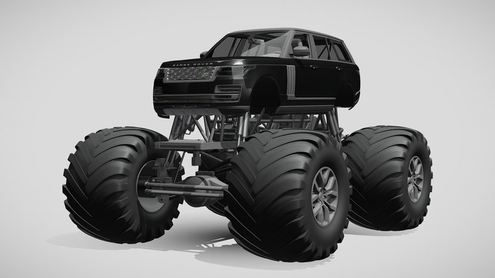 MonsterTruck Range Rover SVAutobiography Dinam 3D Model
