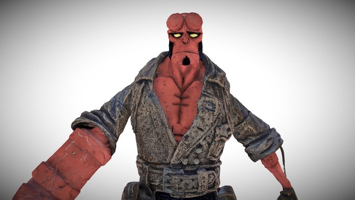 Hellboy 3D Model Created with Photogrammetry 3D Model