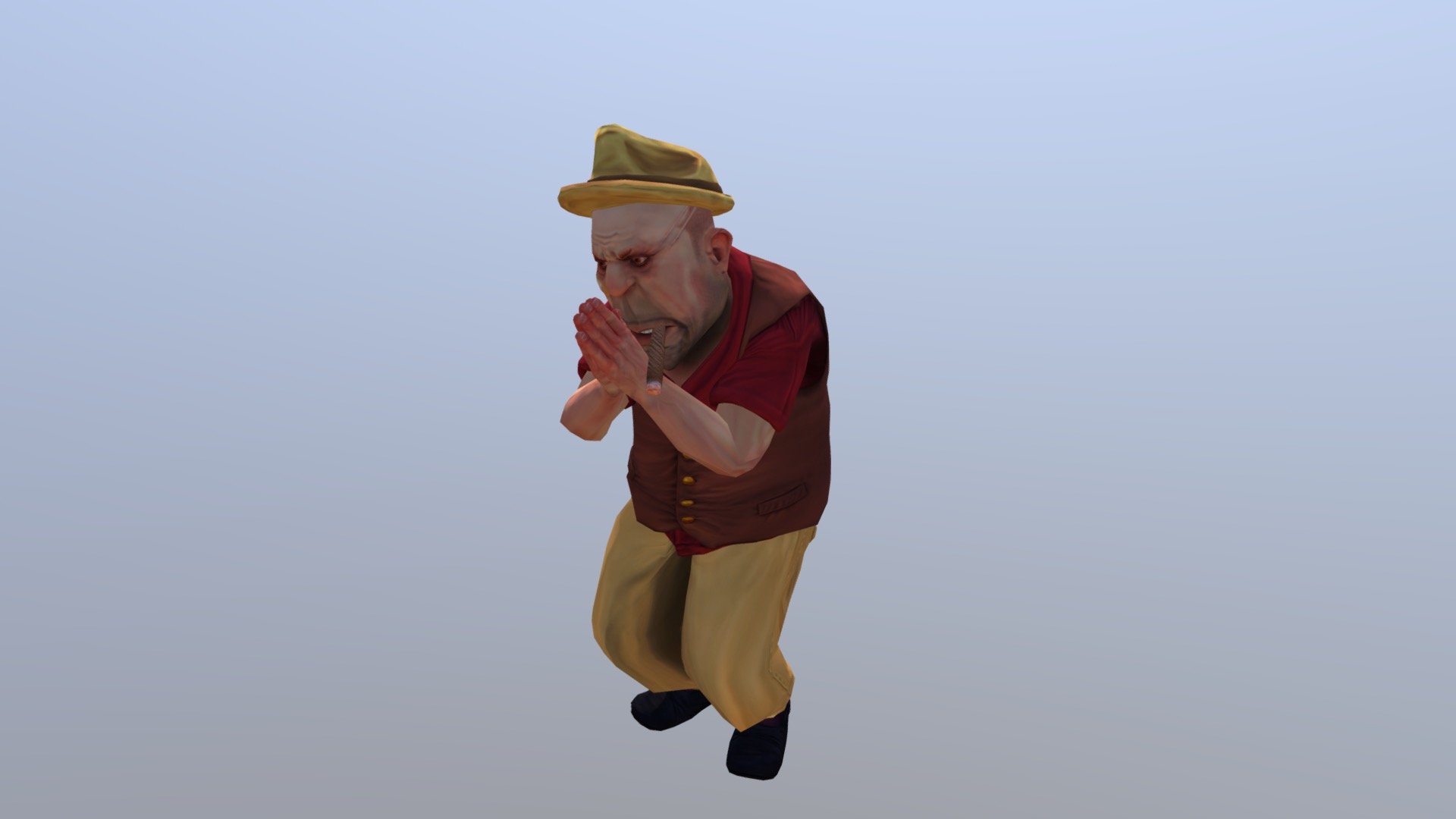 Praying — Sketchfab embed 3D viewer