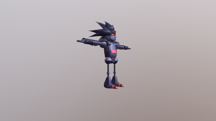 Mecha Sonic - SOnic 3 & Knuckles 3D Model