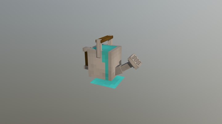 Custom Hytale Watering Can 3D Model