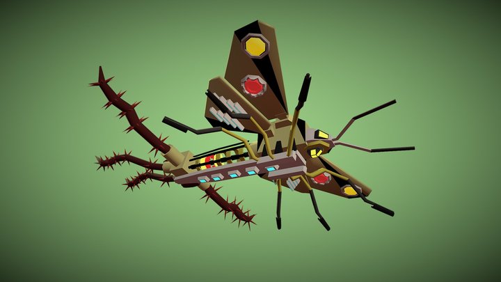 Biomat Spaceship 3D Model