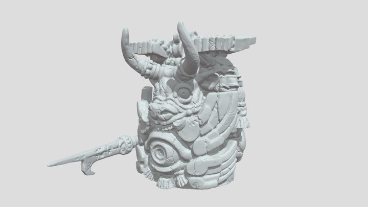 Bull gargoyle 3D Model
