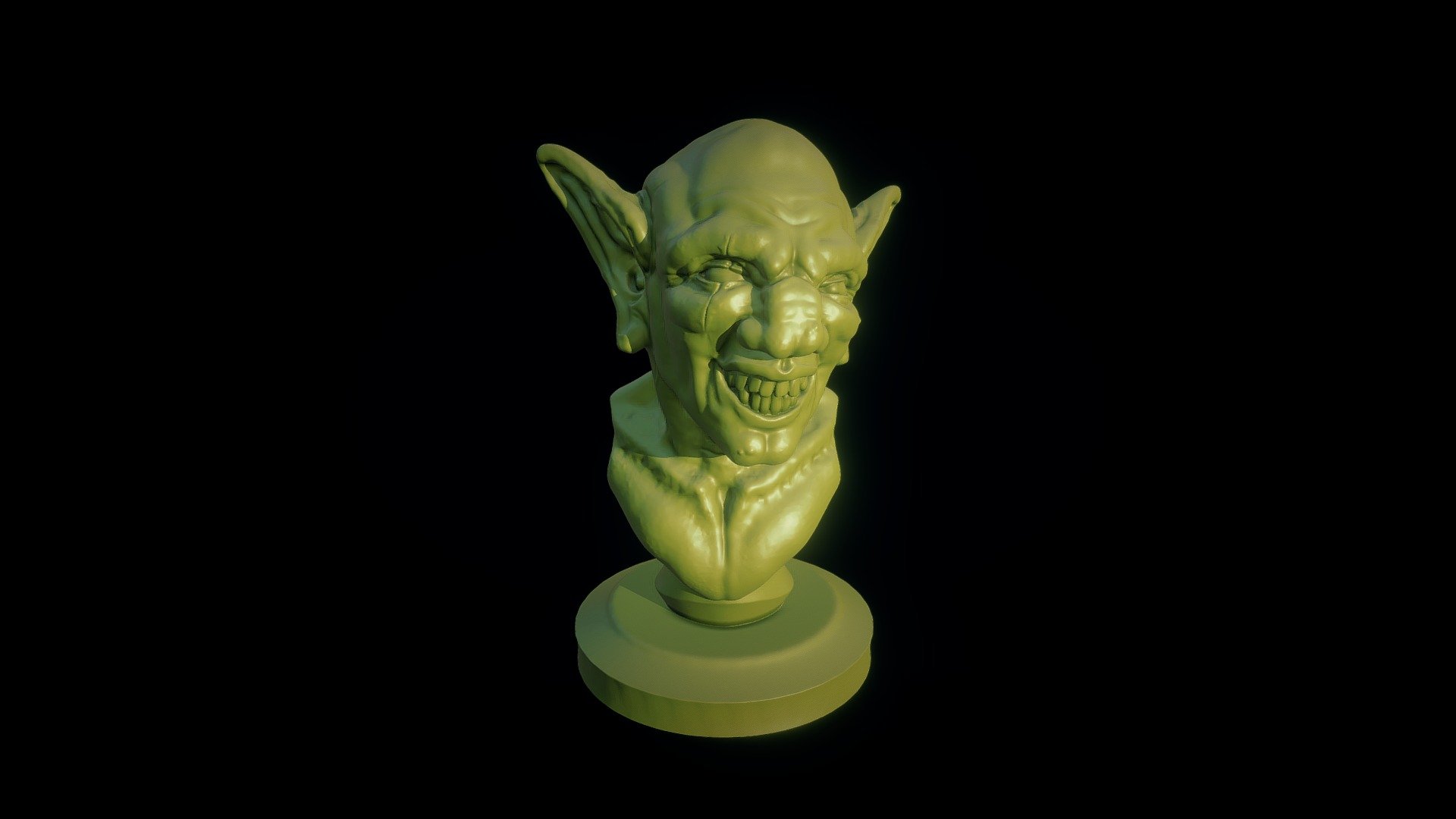3d Printable Goblin Bust