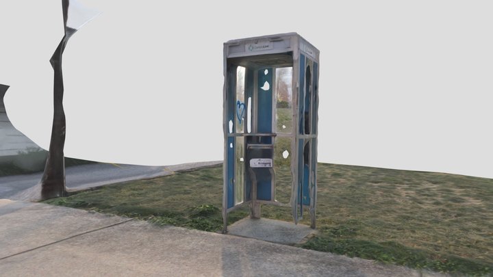 Waynesboro Phone Booth 3D Model