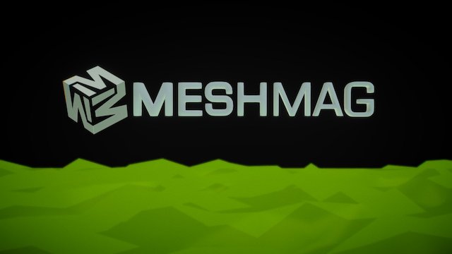 MeshMag Logo 3D Model