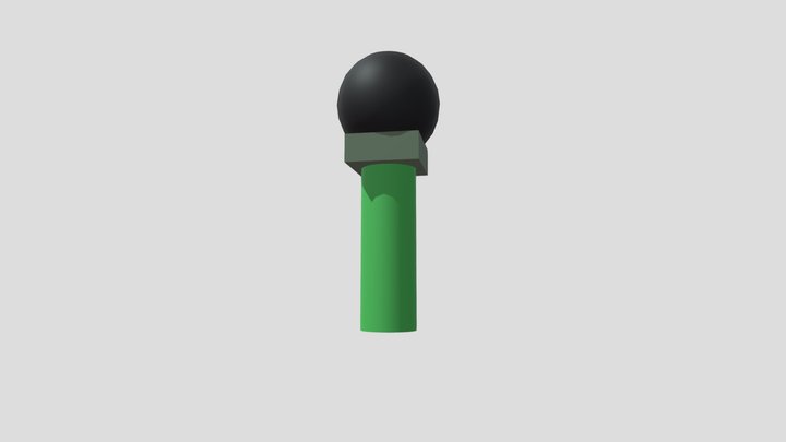 Mic (made by me) 3D Model