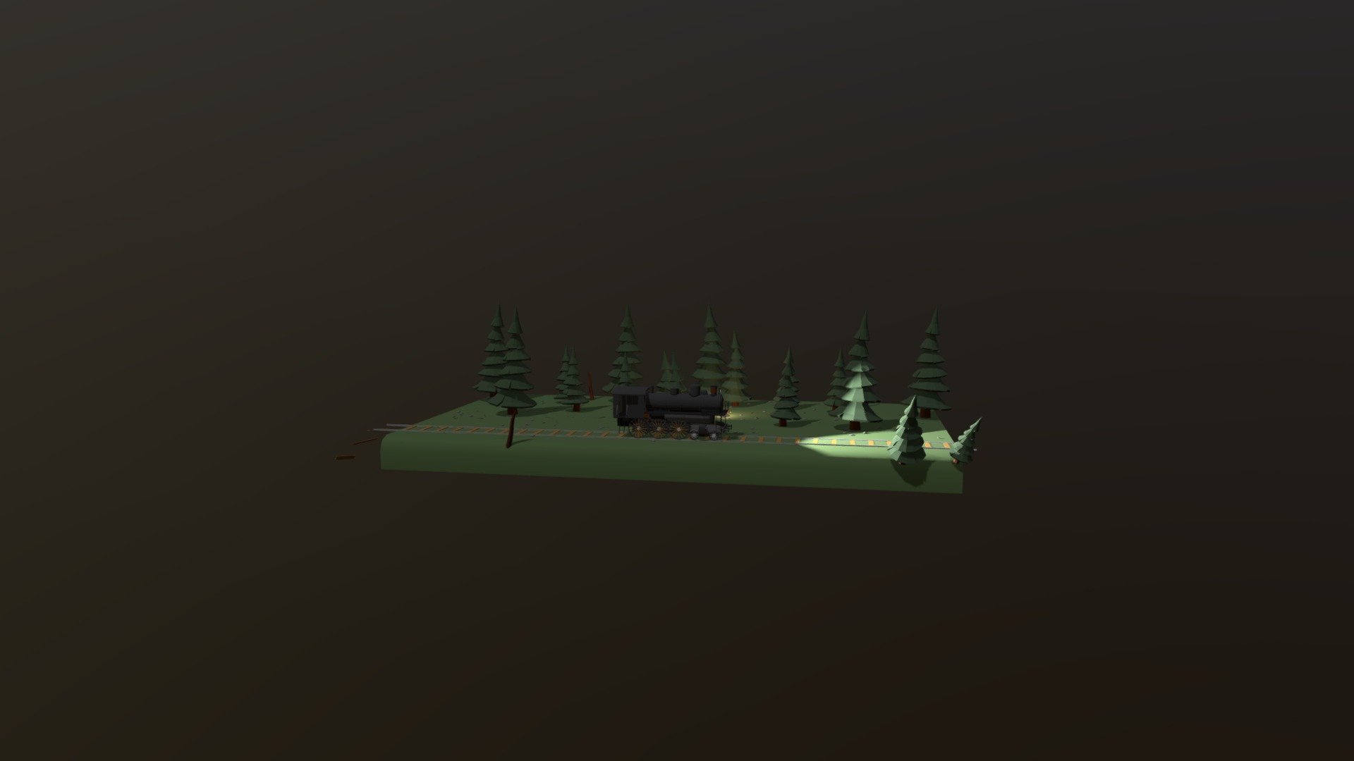 Train, Forest, Gun