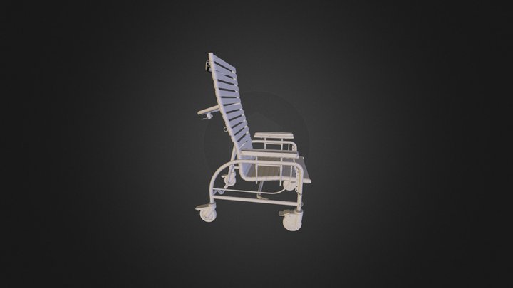 48_exterior faces only_Chair assembly as single  3D Model