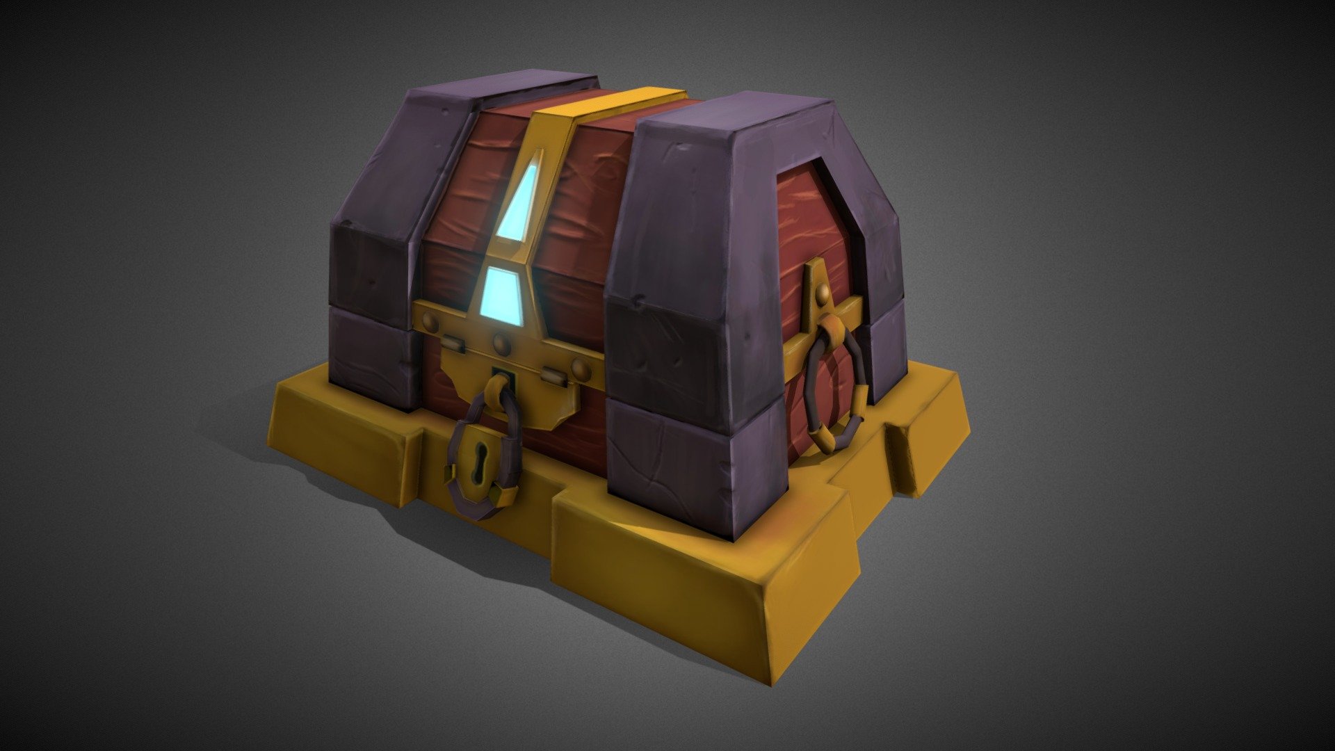Treasure Chest LowPoly - 3D model by Luca (@luca.patane90) [91fc6dd ...