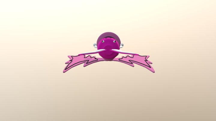 Purple batboy 3D Model