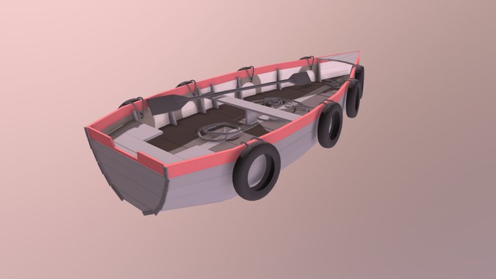 Boat Detailed 3D Model