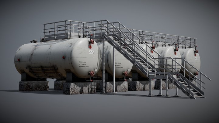 Modular Fuel Tank Construction 3D Model