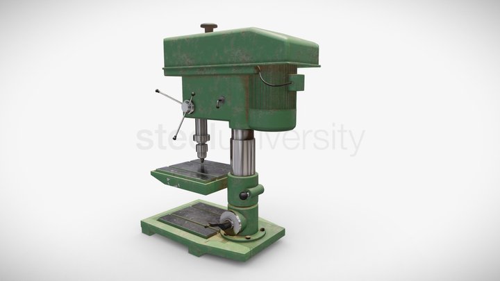PR0464 Brench Drilling Machine 3D Model
