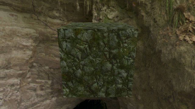 Substance Mossy Rock 3D Model