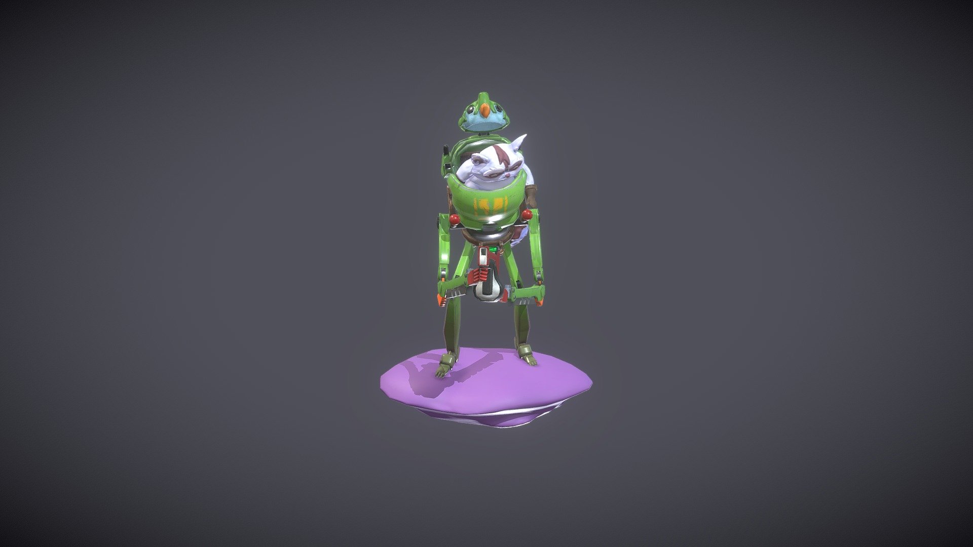 Robot Racoon - 3D model by An-Sofie_Tratsaert [91ffd7c] - Sketchfab