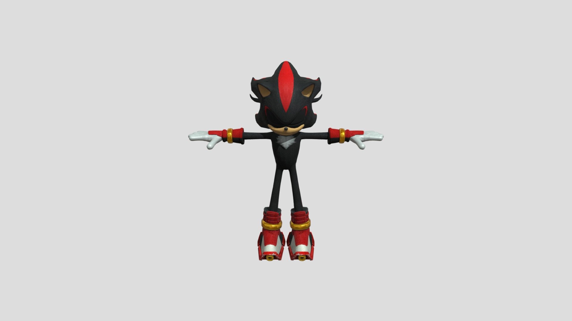 Shadow The Hedgehog (Sonic Boom) — Sketchfab embed 3D viewer