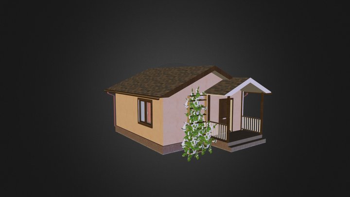 Дом 6*6 из пеноблоков с отделкой под ключ. 3D Model