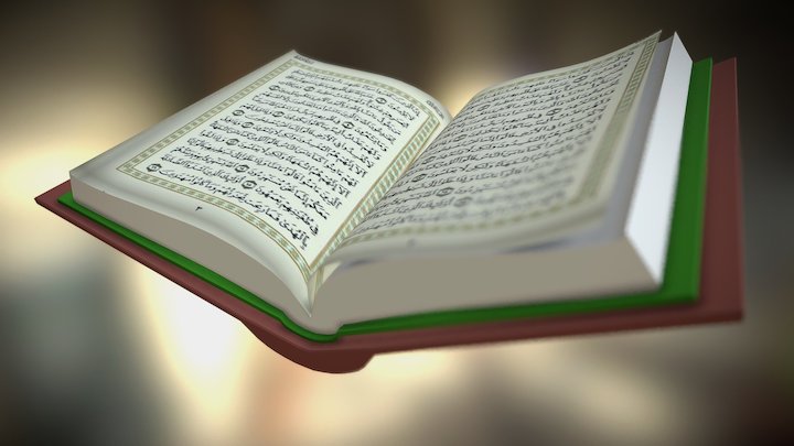 Book - Qur'an Mas-haf 3D Model