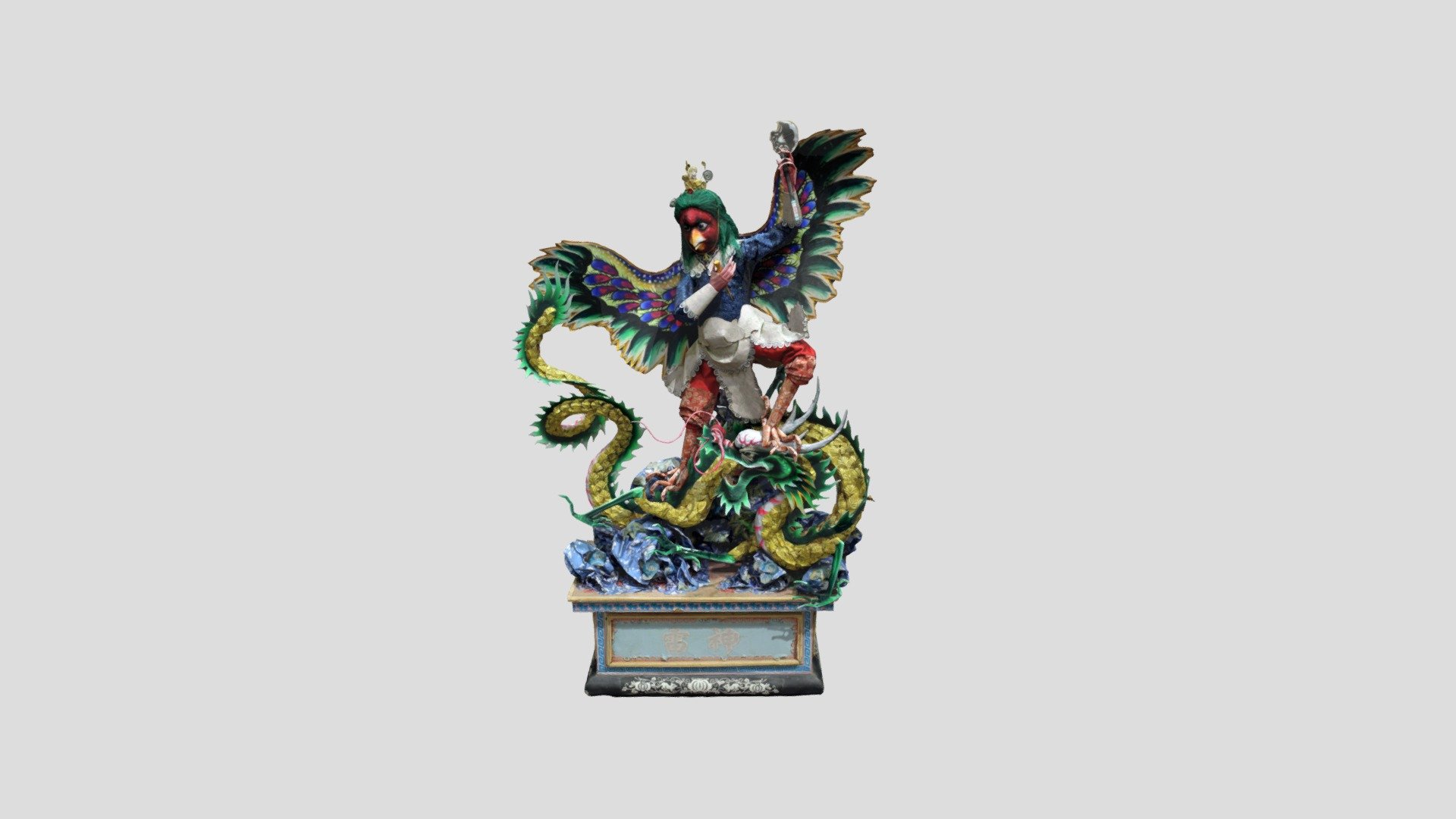 13.紙糊神像 雷公(雷神)