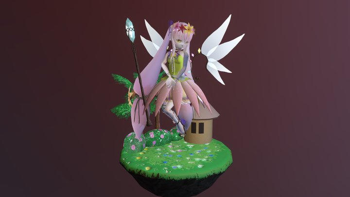 FlowerFairyGirl_Rutlarla 3D Model