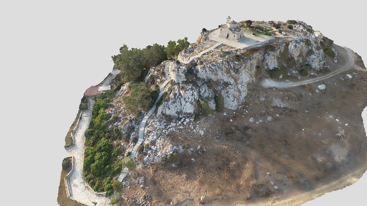 Profitis Ilias ancient hermit church 3D Model