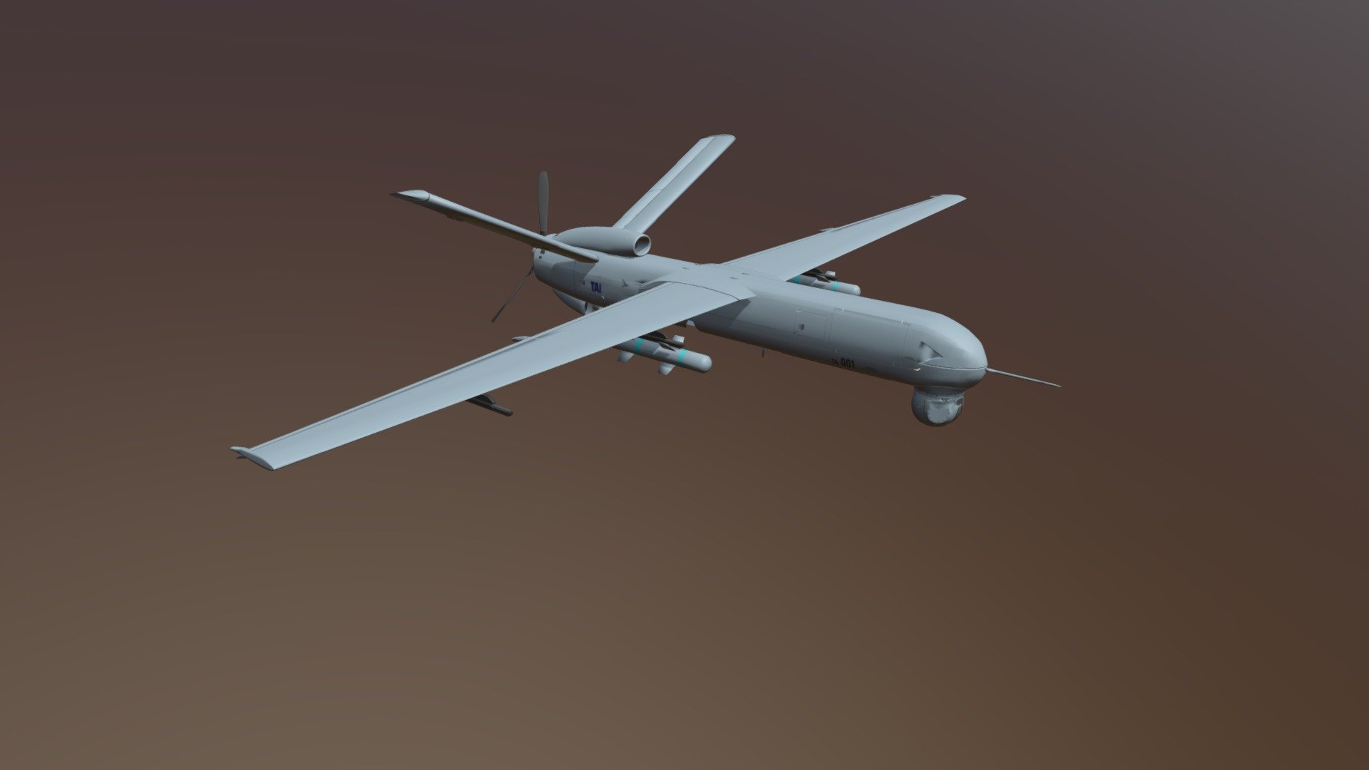 Anka - B UAV - 3D Model By Aykut Köse (@BolgonFreelance) [9207e11 ...