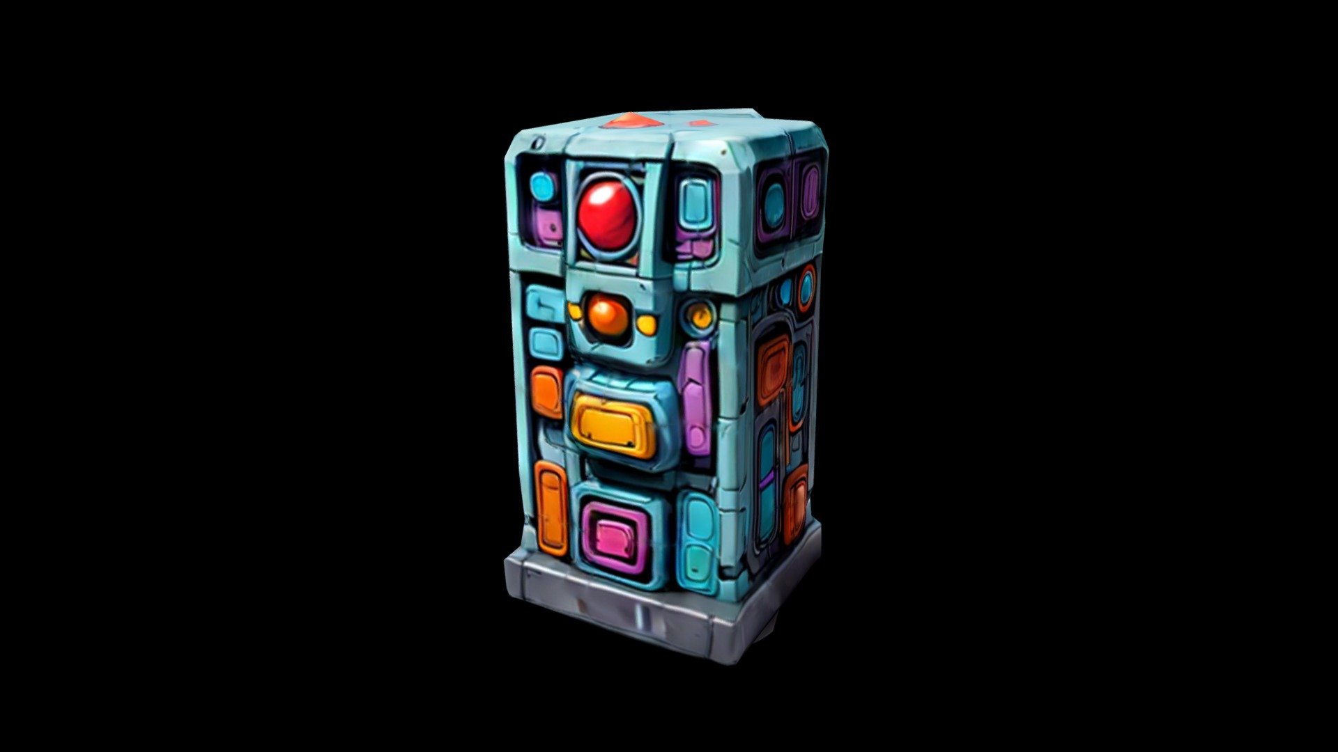 A vibrant toy cube with an array of colorful blo - Download Free 3D ...