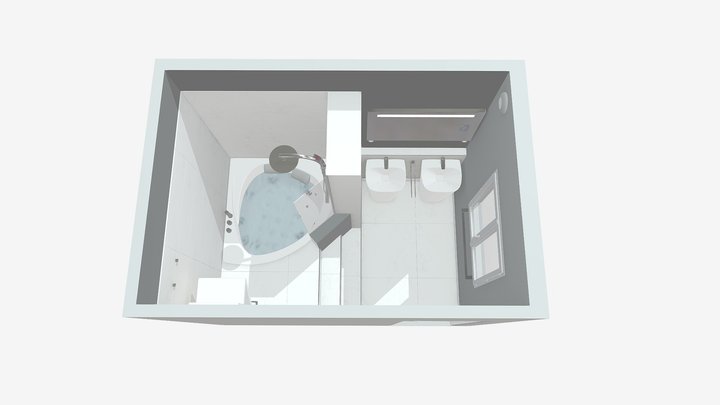 Salle de bain moderne 3D Model
