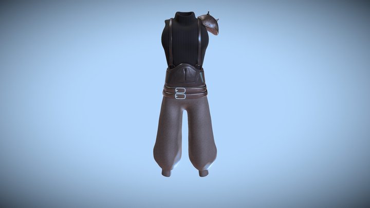 cloud's clothes FFVII: remake 3D Model