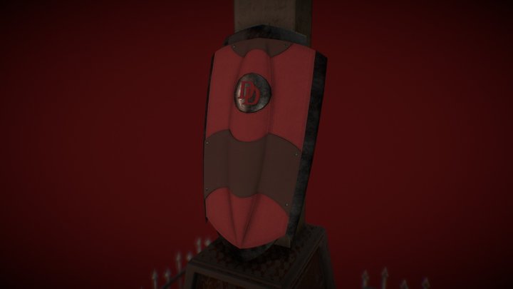 Bouclier Daredevil Sketchfab 3D Model