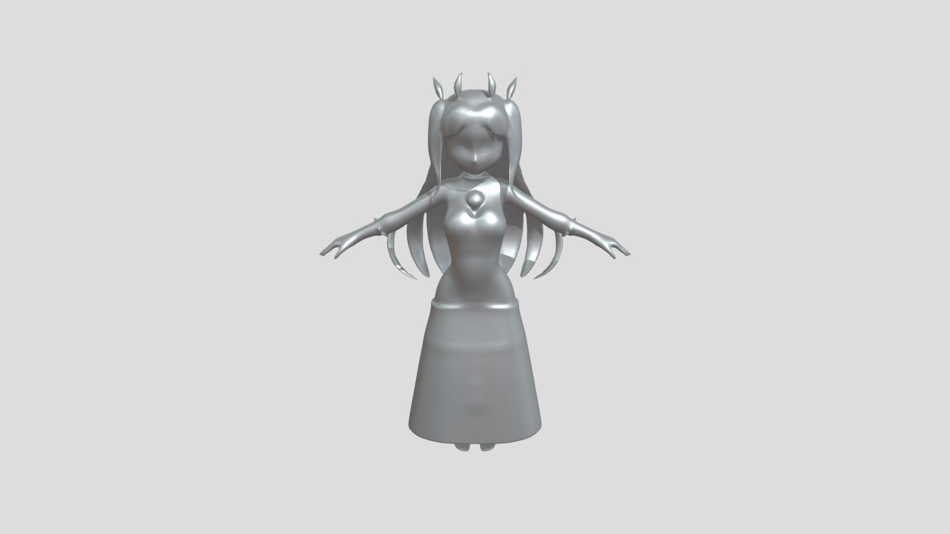 Anime-style female character - 3D model by aruteirumoiru [920c386 ...