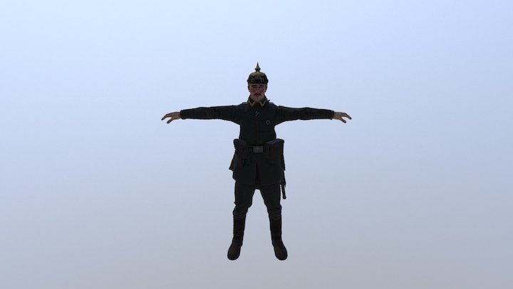 Char Ge Infantry 1914 3D Model