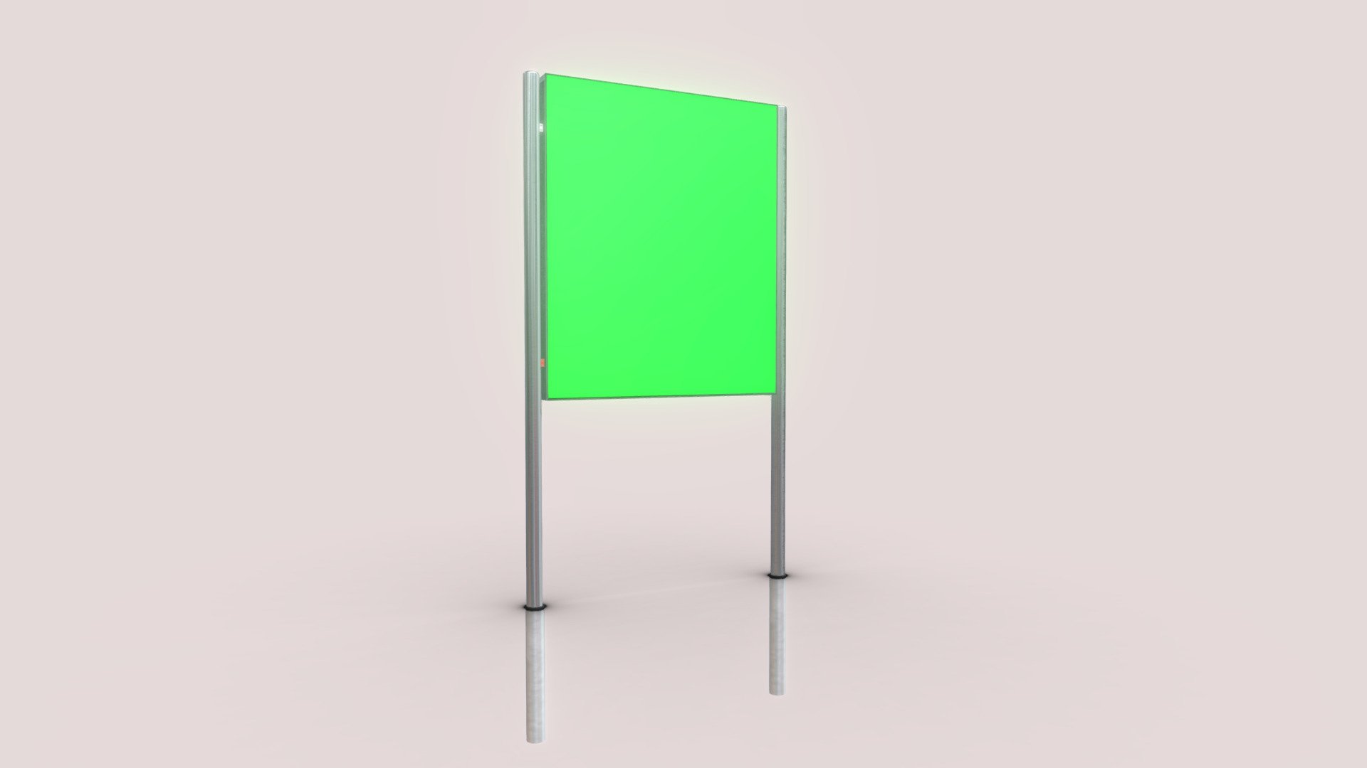 werbeschild in Metall
