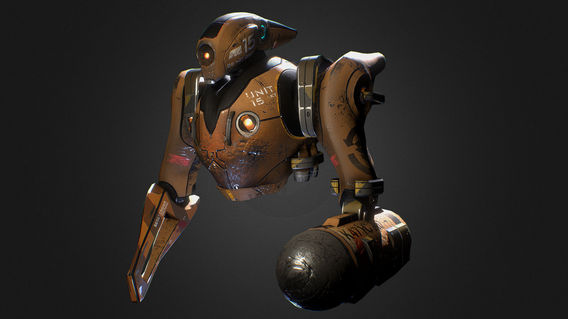 WorkerBot - 3D model by JassBefrold [920c93d] - Sketchfab