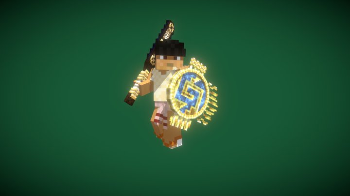 Aztec weapons 3D Model