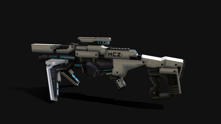 科技枪 3D Model