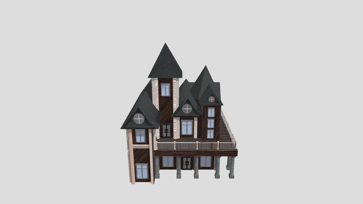 Mansion Textured 3D Model