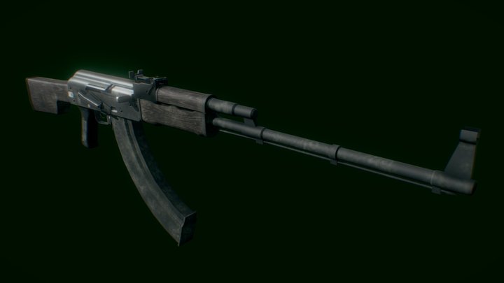 RPK Light Machine Gun 3D Model