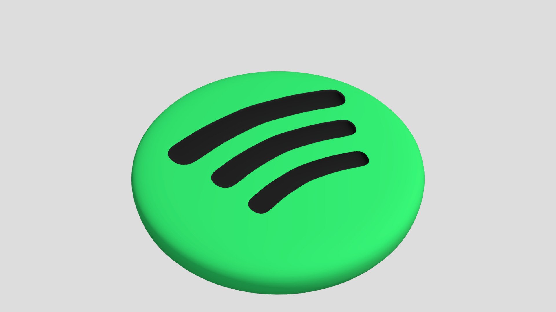 Free Spotify Logo Logo 3D Logo download in PNG, OBJ or Blend format