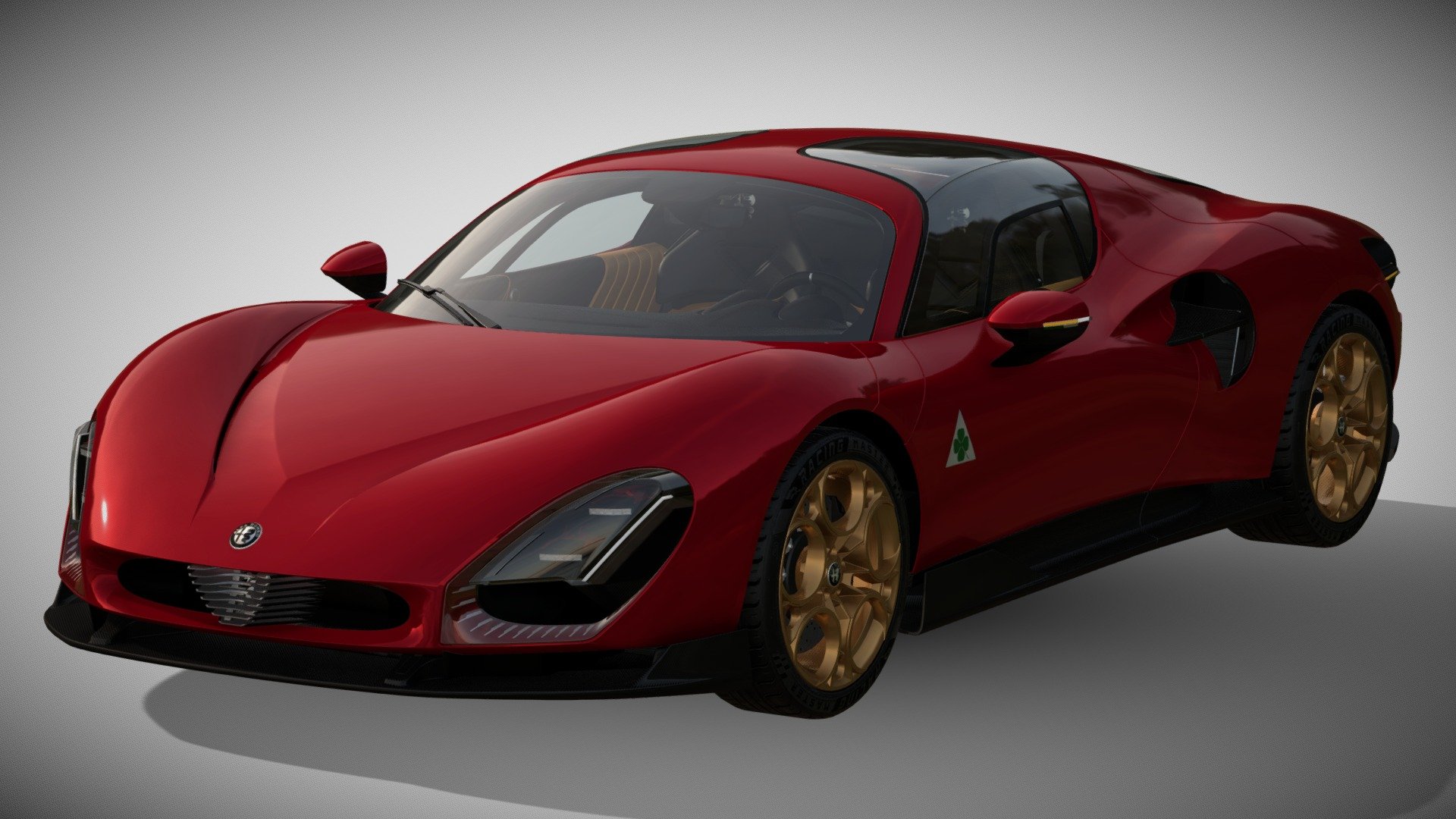 2024 Alfa Romeo 33 Stradale ICE - Download Free 3D model by Ddiaz