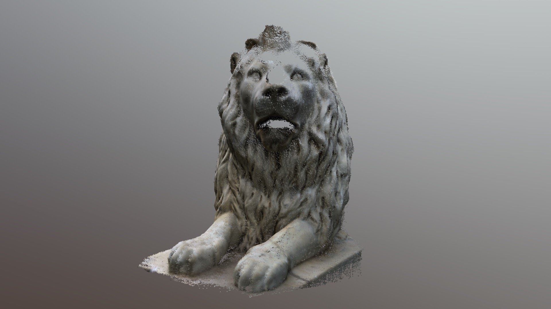 SCAN / Botanical Garden Lion Statue