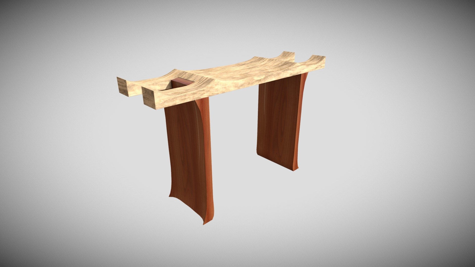 〆1/31 WHITE_WOOD_BENCH #3 Form Bench, Seats 3, Oak - Sundays Company Canada
