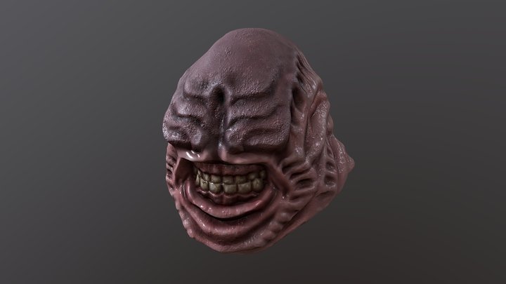 Alien bust 3D Model
