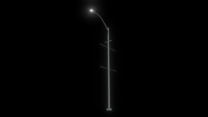 City street light 1 3D Model
