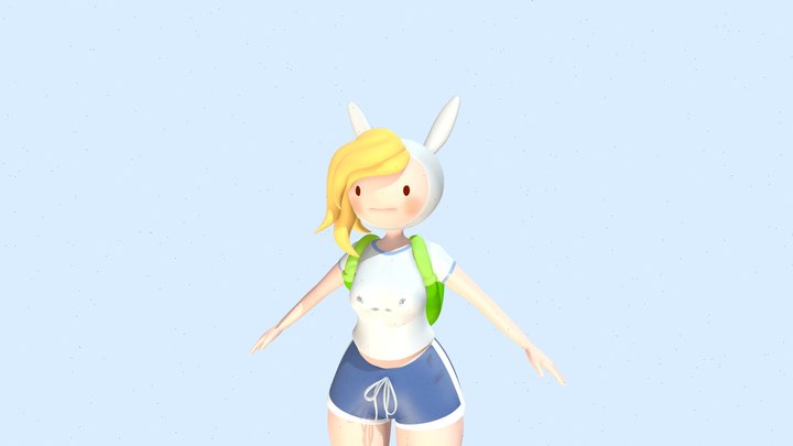 Fionna the human girl (outfit 2) 3D Model