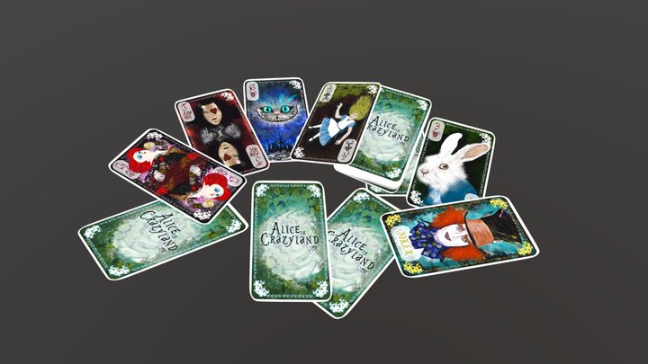 Alice in Crazyland - 3D Cards 3D Model