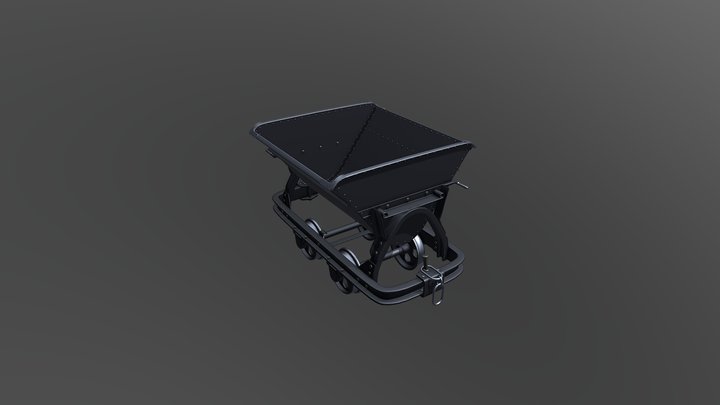 Mining Cart 3D Model